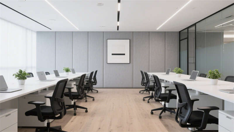 合肥1500平办公室装修，打造极简质感与高效协作空间